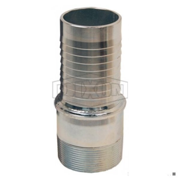 Dixon Holedall Special Tubular External Swage Stem, 6 in x 6-8, Hose Shank x MNPT, Carbon Steel, Domestic TM96-42 - main